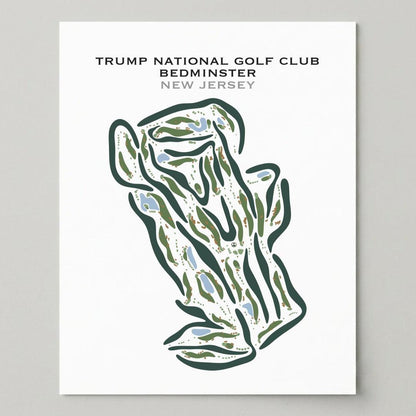 Trump National Golf Club Bedminster, New Jersey - Printed Golf Courses