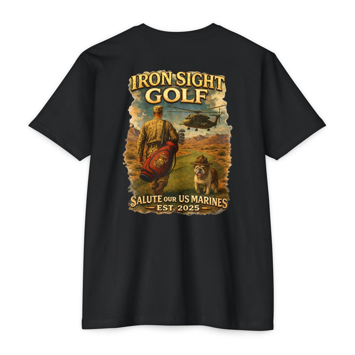 U.S. Marine Salute to Service Golf T-Shirt