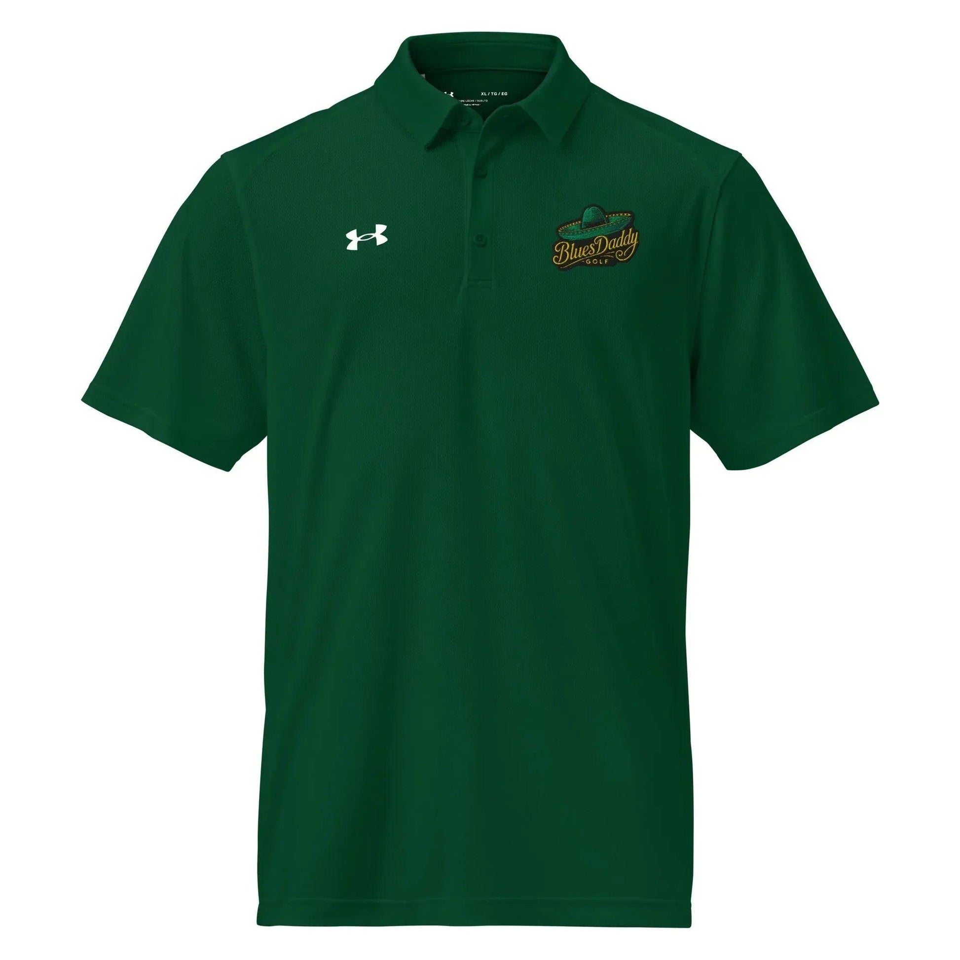 under-armour-mens-polo-shirt-forest-green-front-6984e8833f68d - GOLF LEAGUE