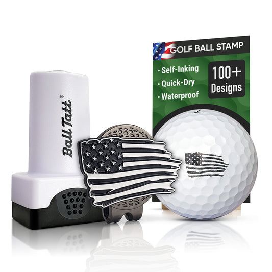 USA Flag Hat Clip Set