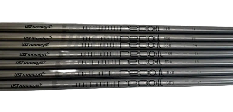UST Mamiya Recoil 680 SC F4 Stiff .370 Graphite Iron Shafts - Set of 7
