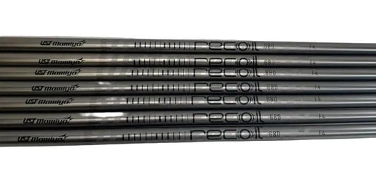 UST Mamiya Recoil 680 SC F4 Stiff .370 Graphite Iron Shafts - Set of 7