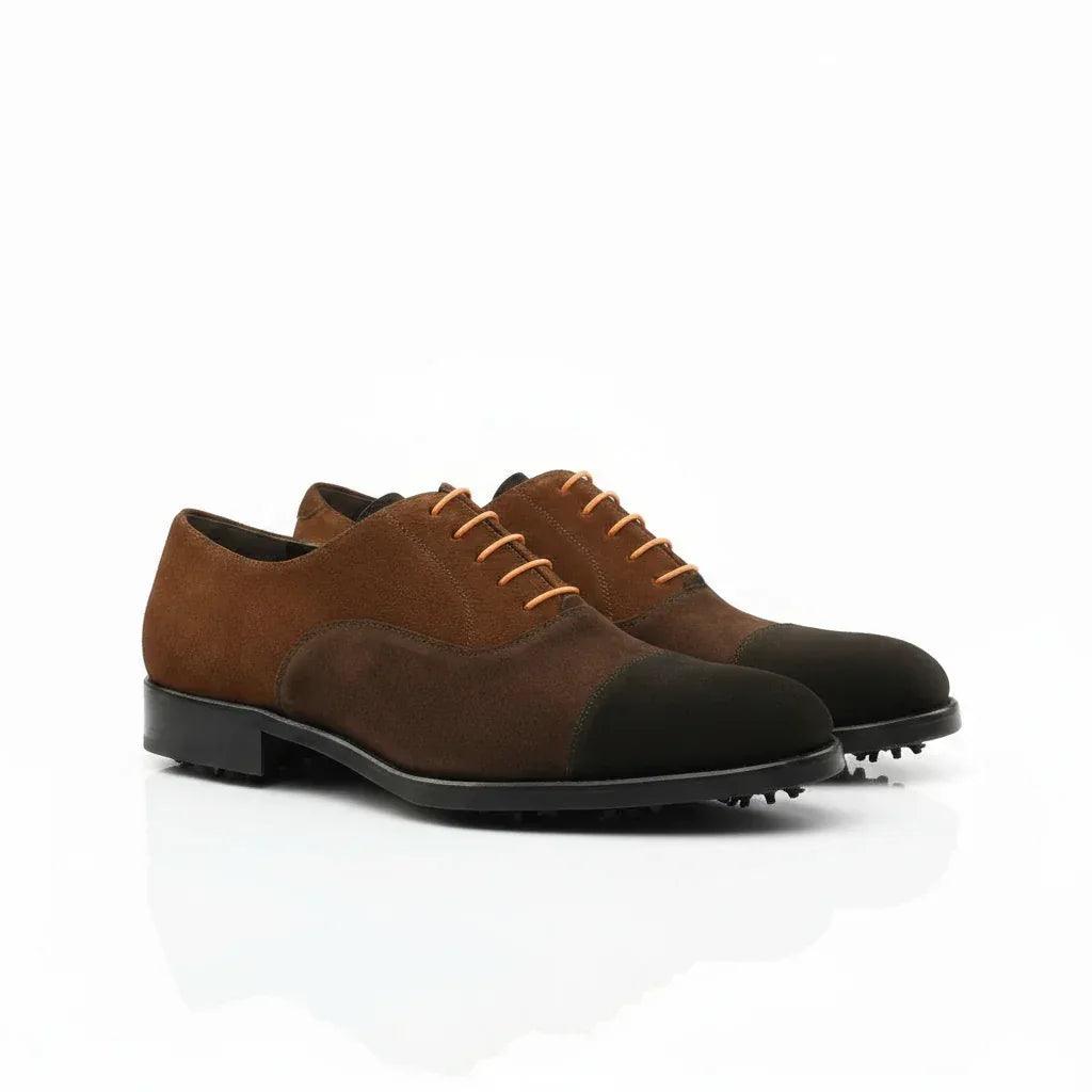vardon-oxford-golf-shoes-men-two-tone-brown-leather-814 - GOLF LEAGUE