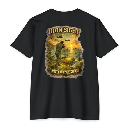 Veteran Cliff Shot Golf T-Shirt — Iron Sight Golf