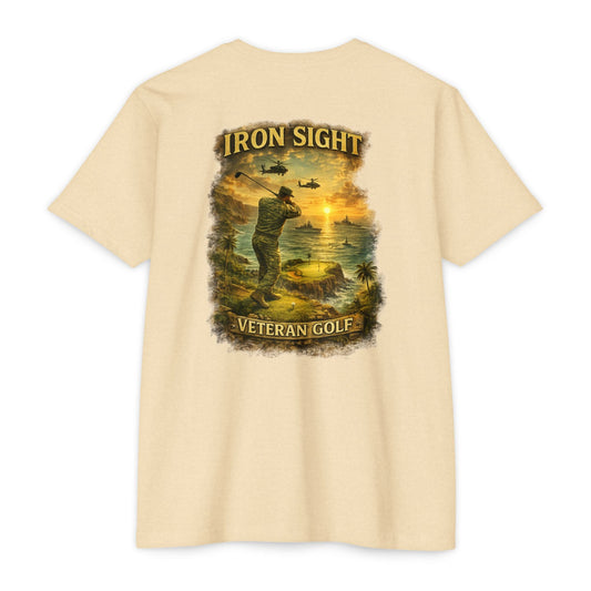 Veteran Cliff Shot Golf T-Shirt — Iron Sight Golf