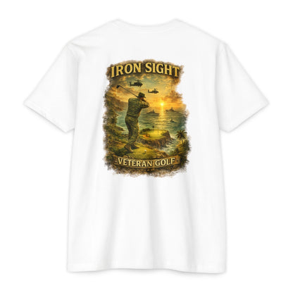 Veteran Cliff Shot Golf T-Shirt — Iron Sight Golf