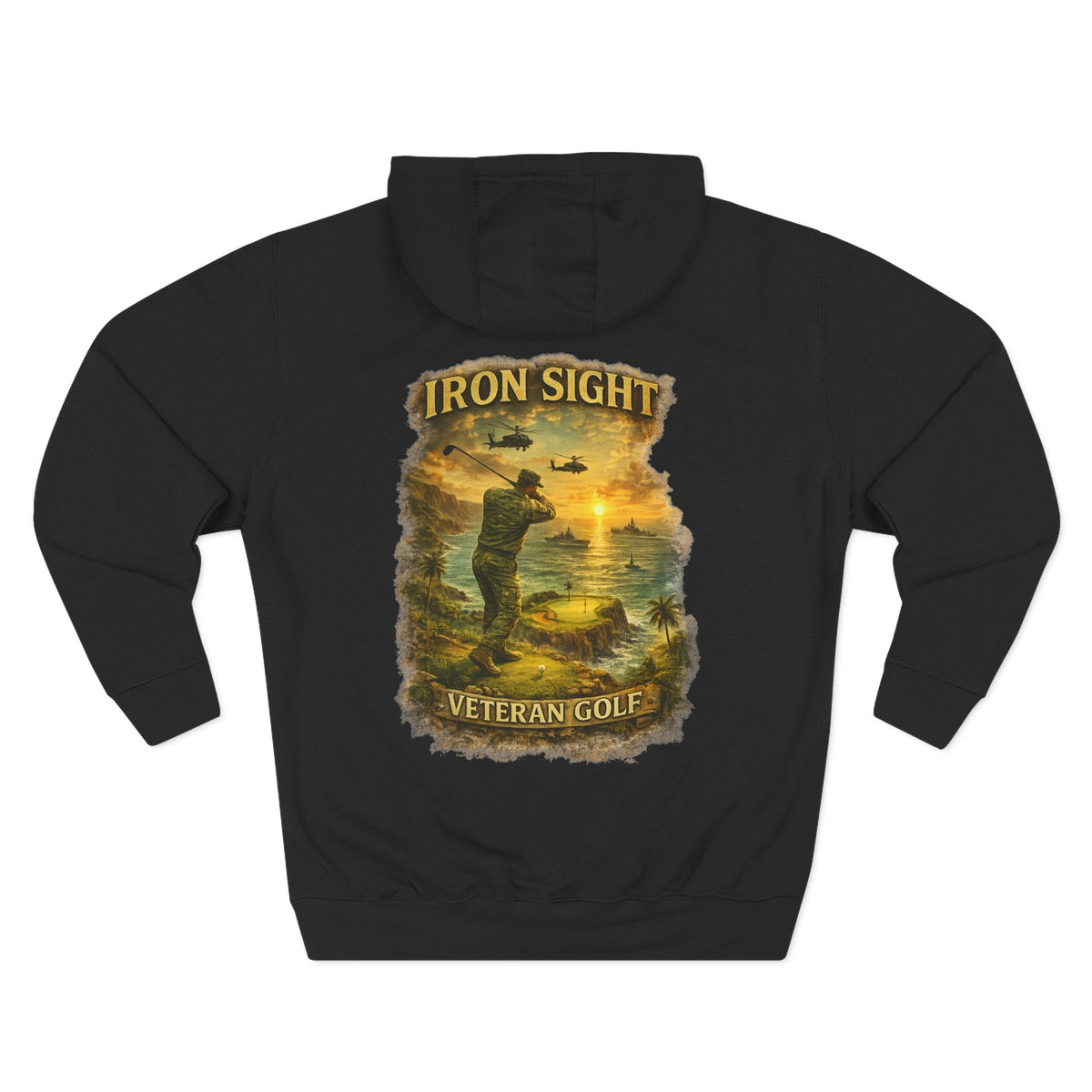 Veteran Cliff Shot Golf Hoodie — Iron Sight Golf