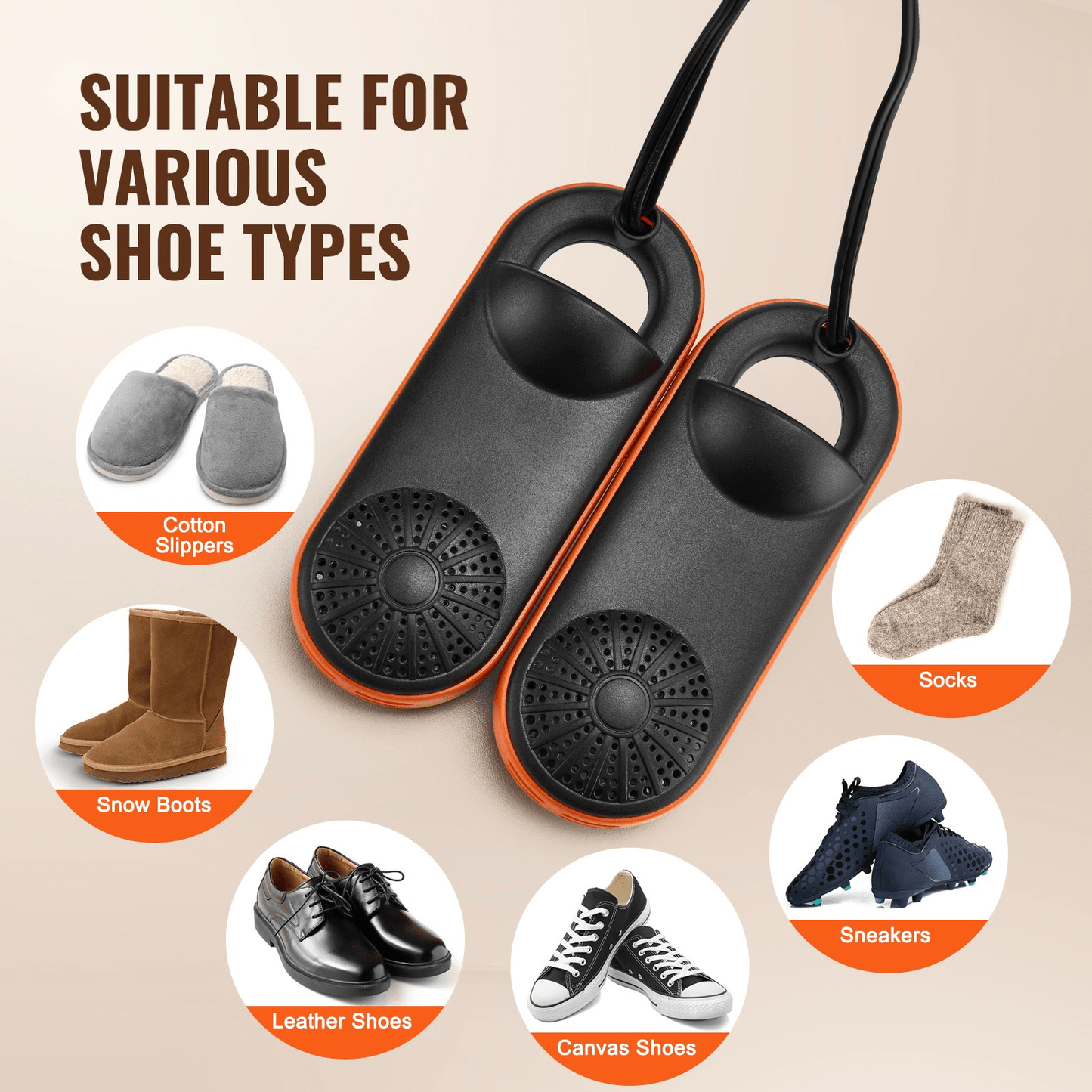 Golf Shoe Dryer | Portable, Low-Heat Odor Control