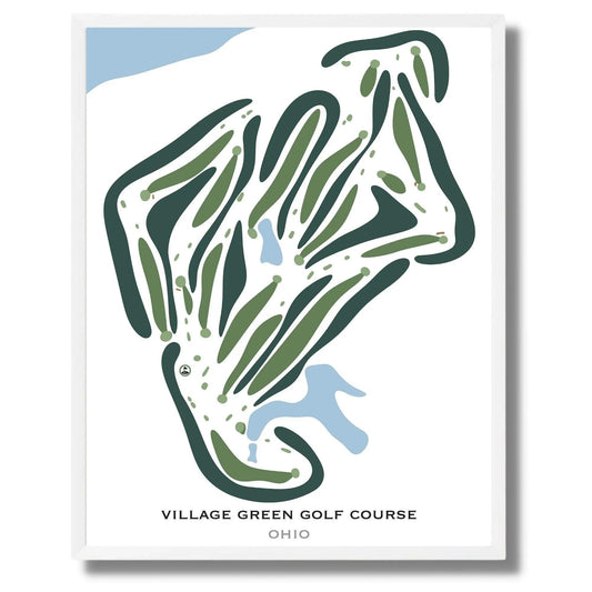 Village Green Golf Course, Ohio - Printed Golf Courses