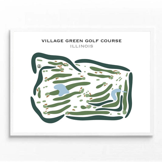 Village Green Golf Course, Illinois - Printed Golf Courses
