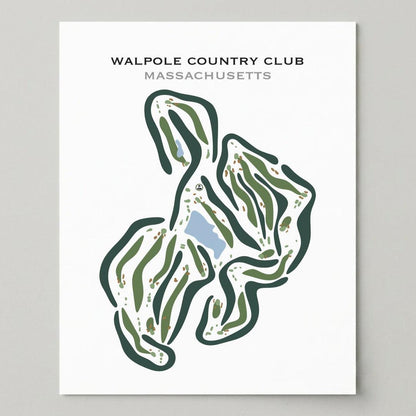 Walpole Country Club, Massachusetts - Printed Golf Courses