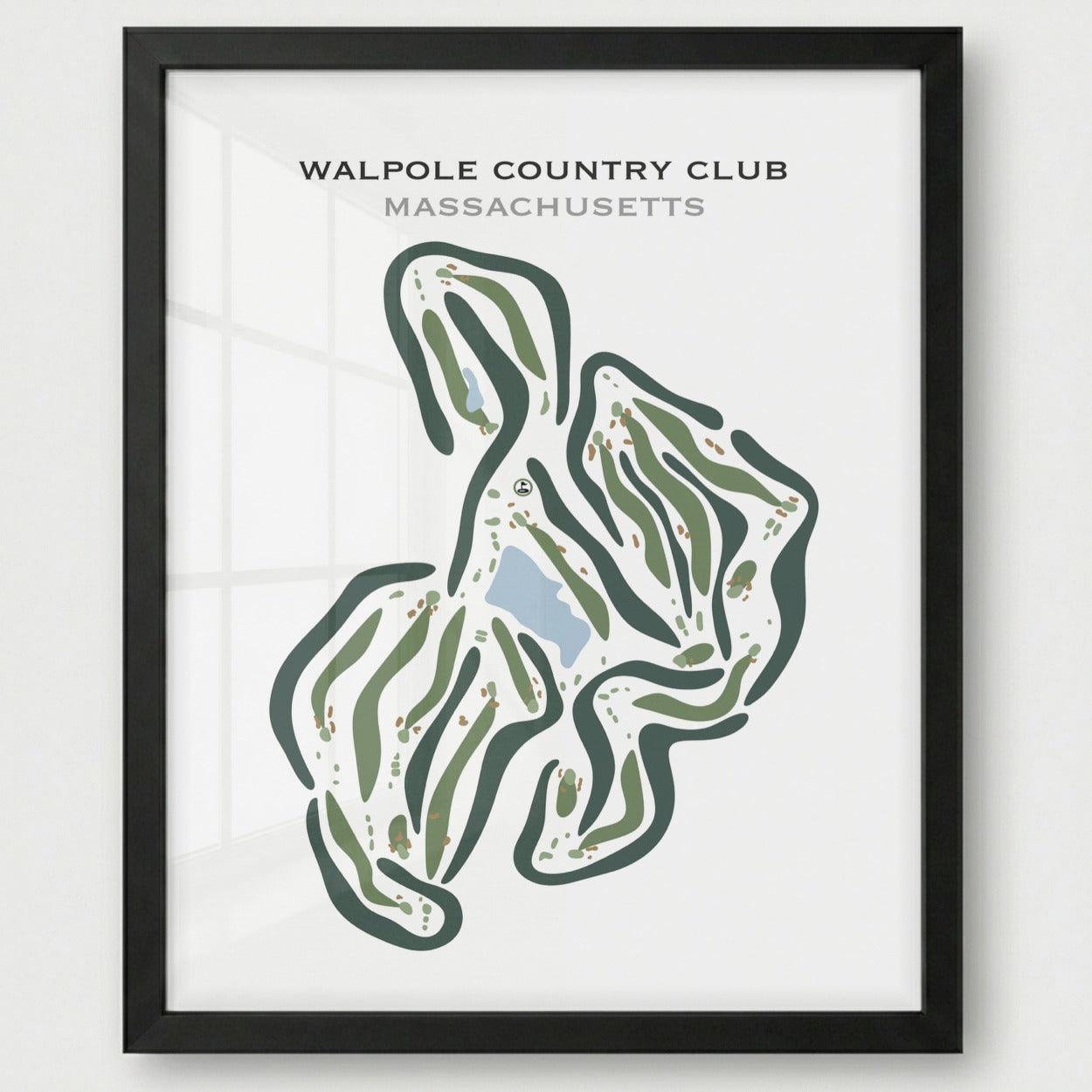 Walpole Country Club, Massachusetts - Printed Golf Courses
