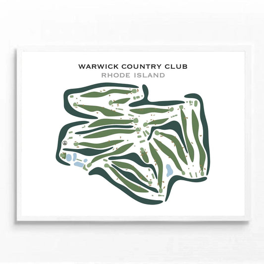 Warwick Country Club, Rhode Island - Printed Golf Courses