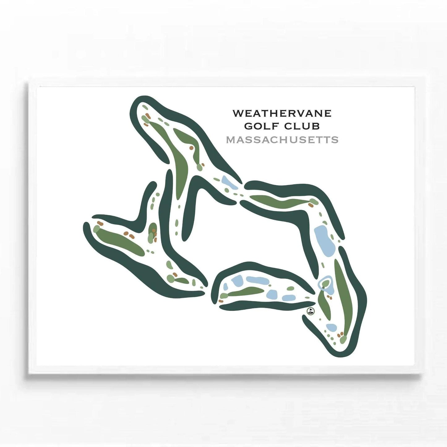 Weathervane Golf Club, Massachusetts - Printed Golf Courses