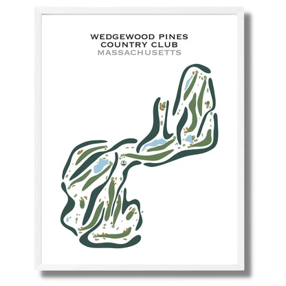 Wedgewood Pines Country Club, Massachusetts - Printed Golf Courses