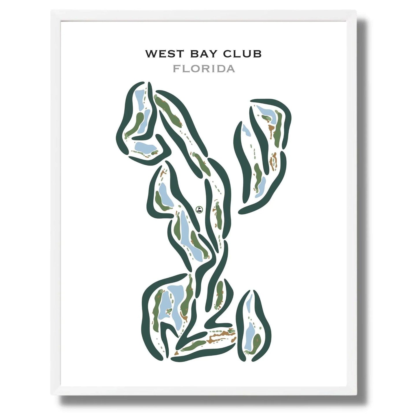 West Bay Club, Florida - Printed Golf Courses