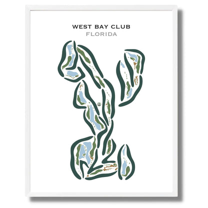 West Bay Club, Florida - Printed Golf Courses