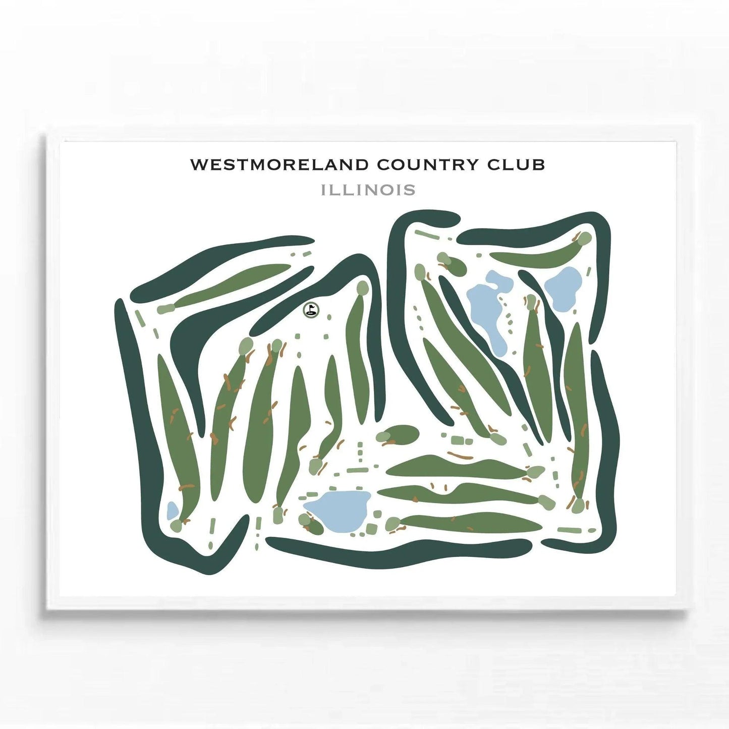 Westmoreland Country Club, Illinois - Printed Golf Courses