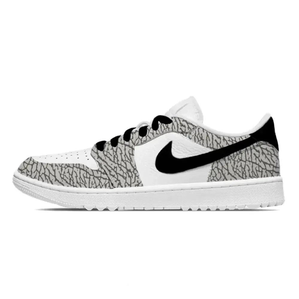 white-cement-jordan-1-golf-shoes-sneakers-440 - GOLF LEAGUE