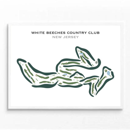 White Beeches Country Club, New Jersey - Printed Golf Courses