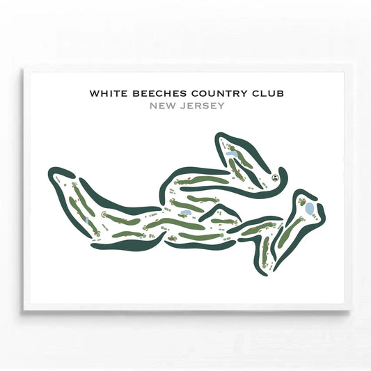 White Beeches Country Club, New Jersey - Printed Golf Courses
