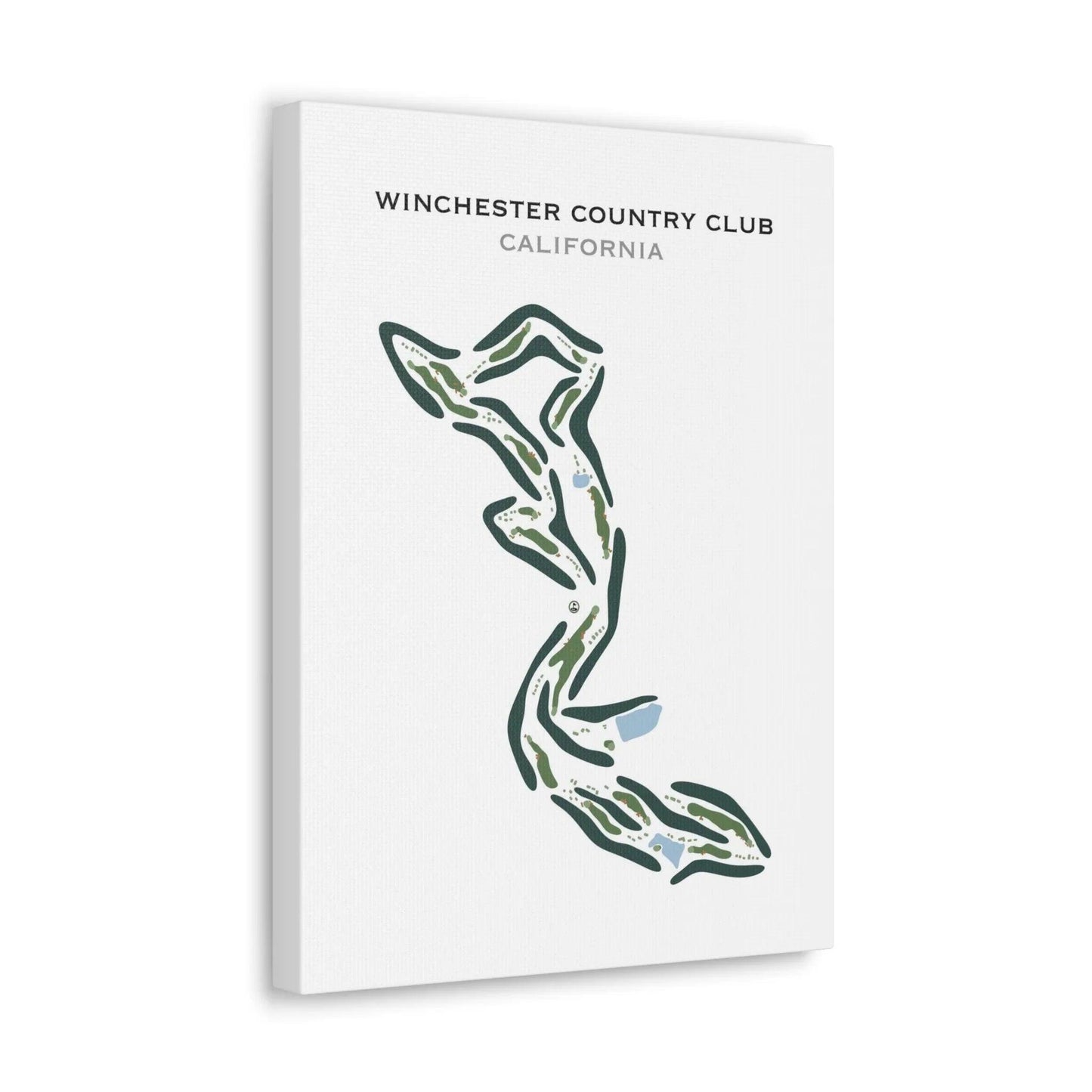 Winchester Country Club, California - Printed Golf Course