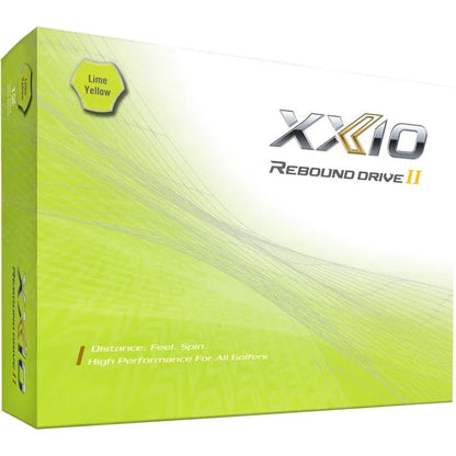 XXIO Rebound Drive 2 Premium Lime Yellow Golf Balls - GOLF LEAGUE